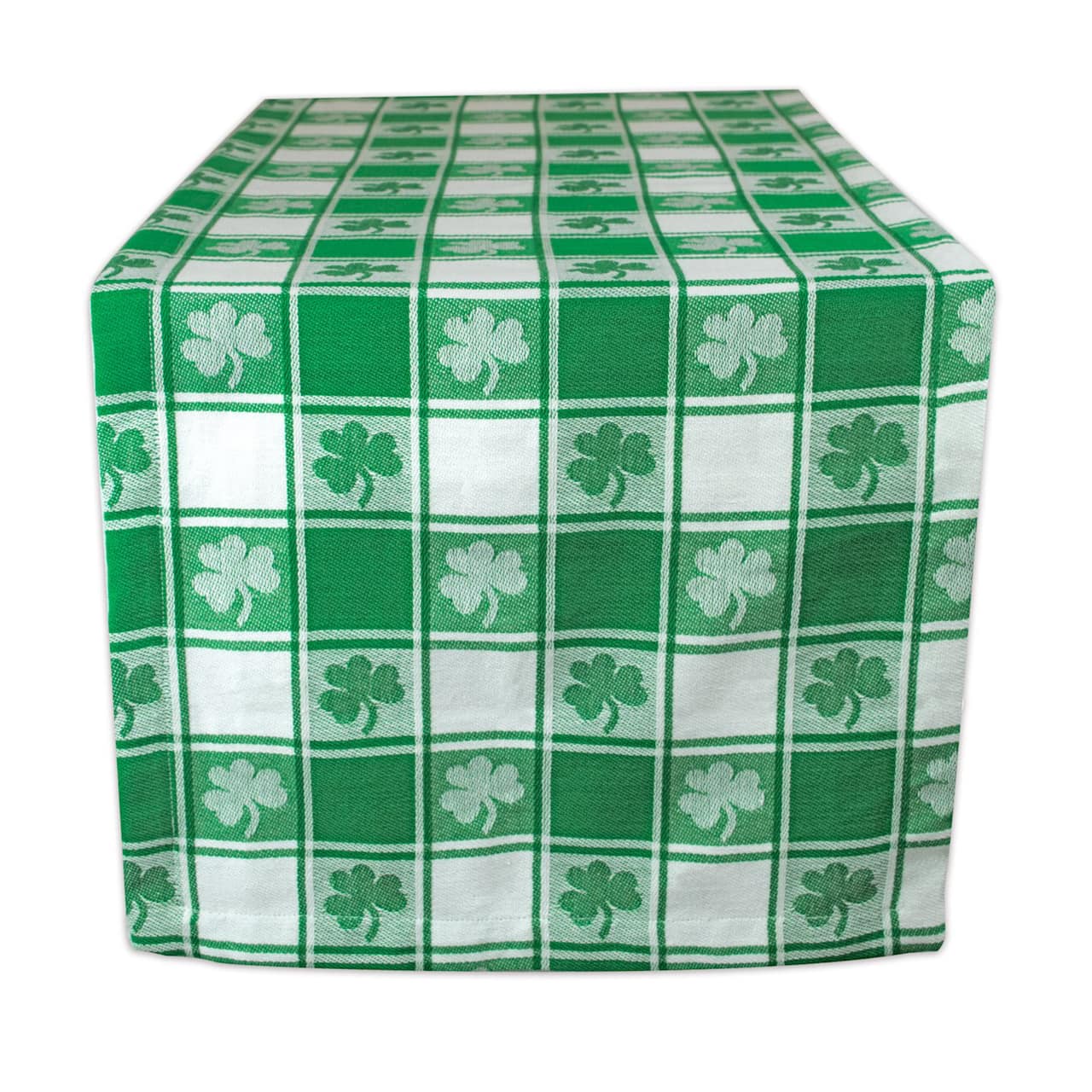 DII® 72" Shamrock Woven Check Table Runner
